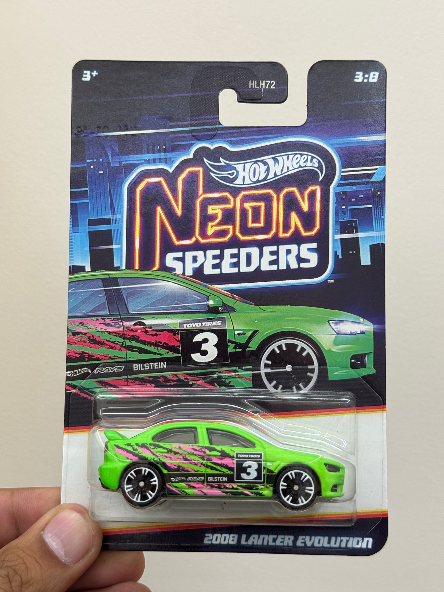 Hot Wheels Neon Speeders - 2008 Lancer Evolution