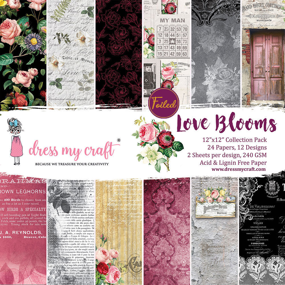 Love Blooms 12" X 12" Paper Pad