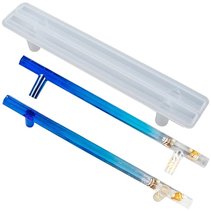 Resin Tray Handle Silicone Mold 2 Slots