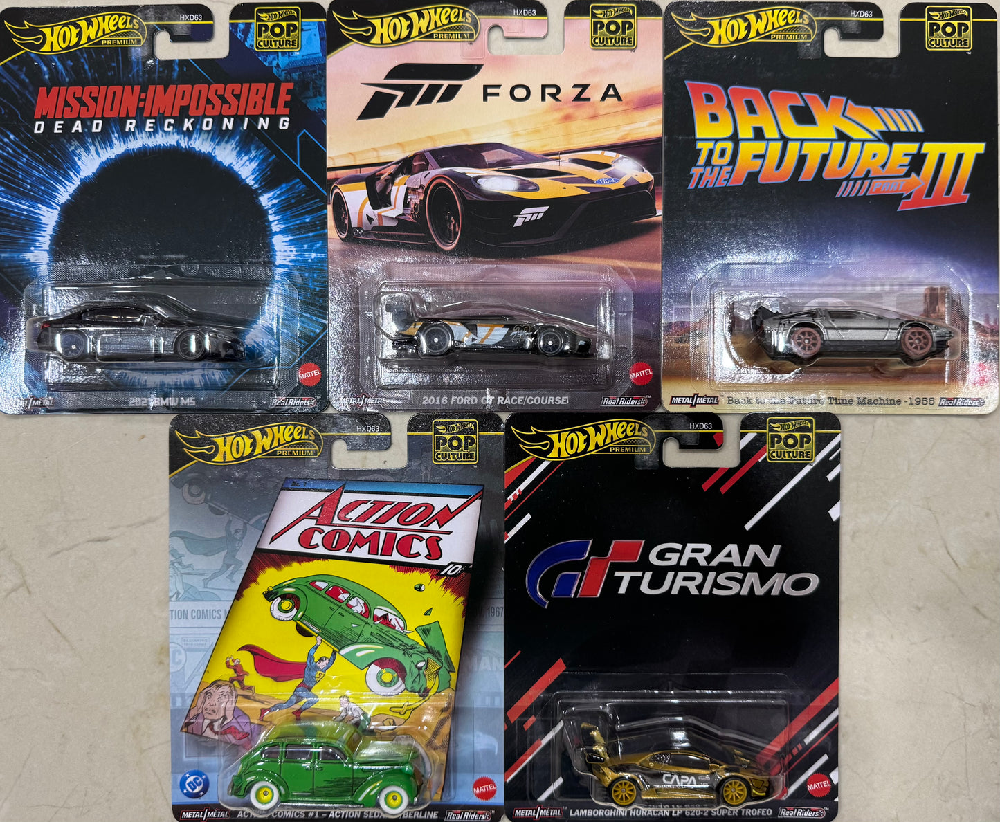 Hot Wheels - Pop Culture ( set of 5)