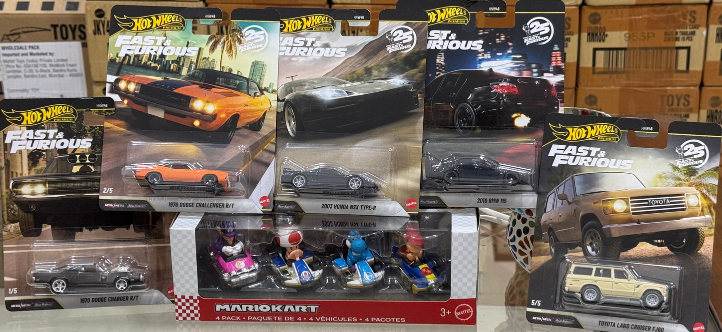 Hot Wheels - Fast & Furious Premium with Mariokart