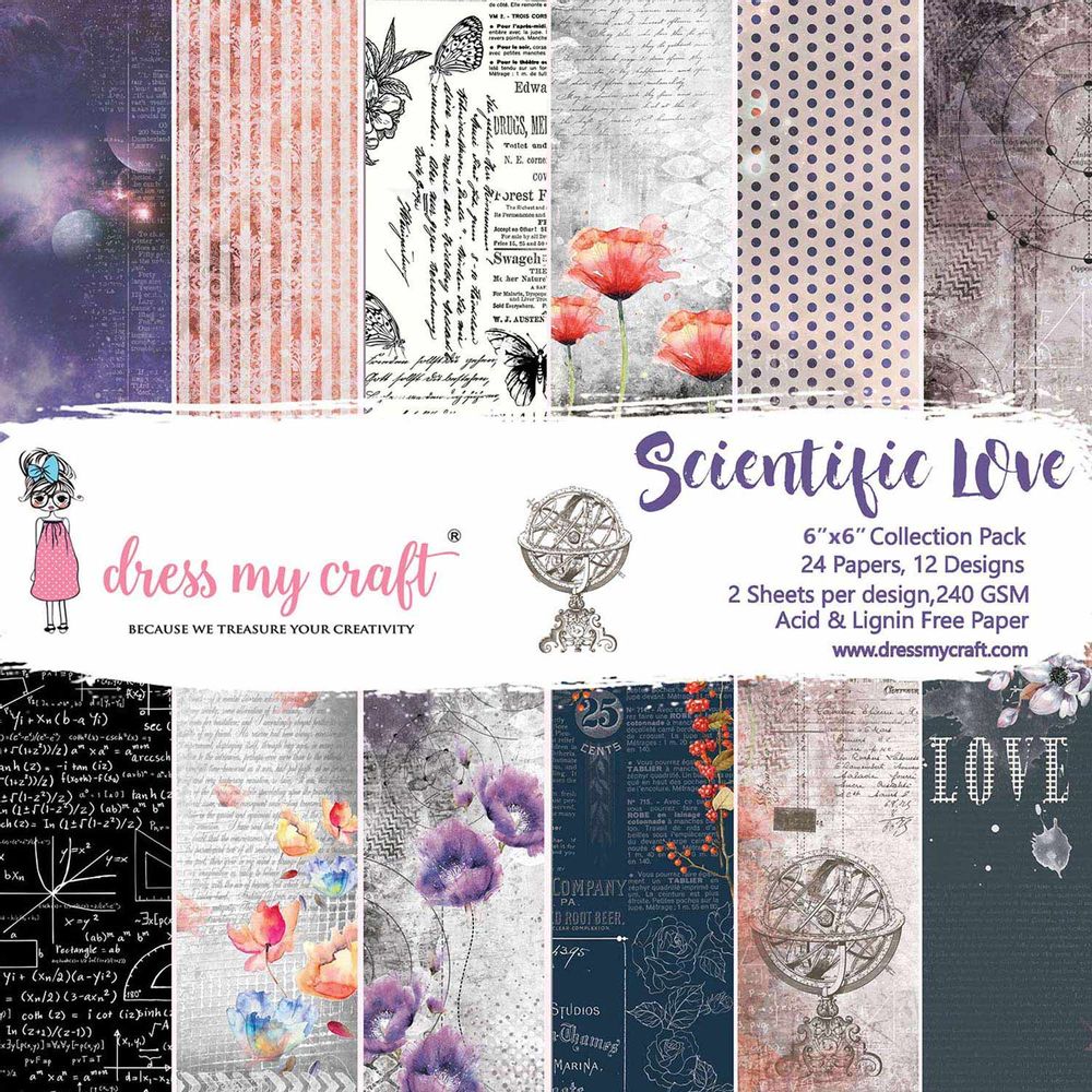 Scientific Love - 6" X 6" Paper Pad