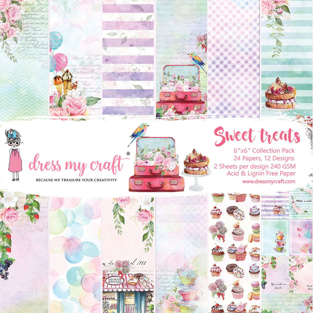 Sweet Treats - 6" X 6" Paper Pad