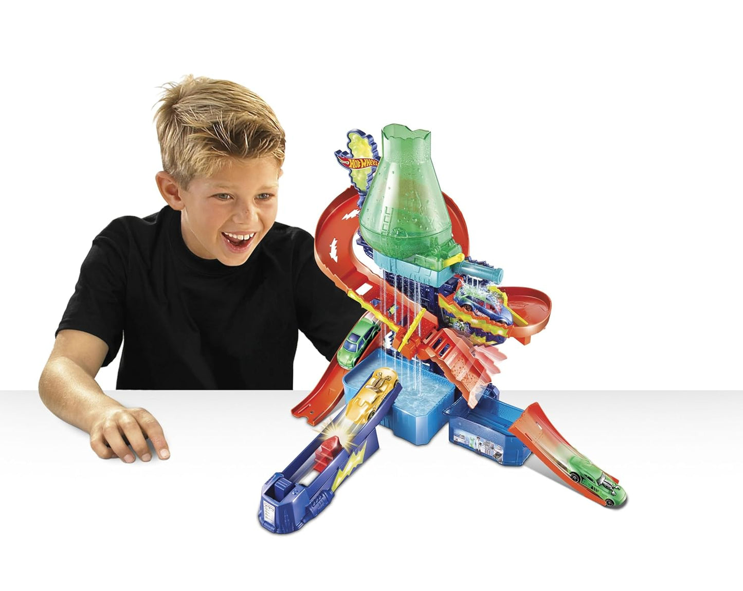 Hot Wheels Metal Shifters Color Splash Science Lab Playset, Multicolor