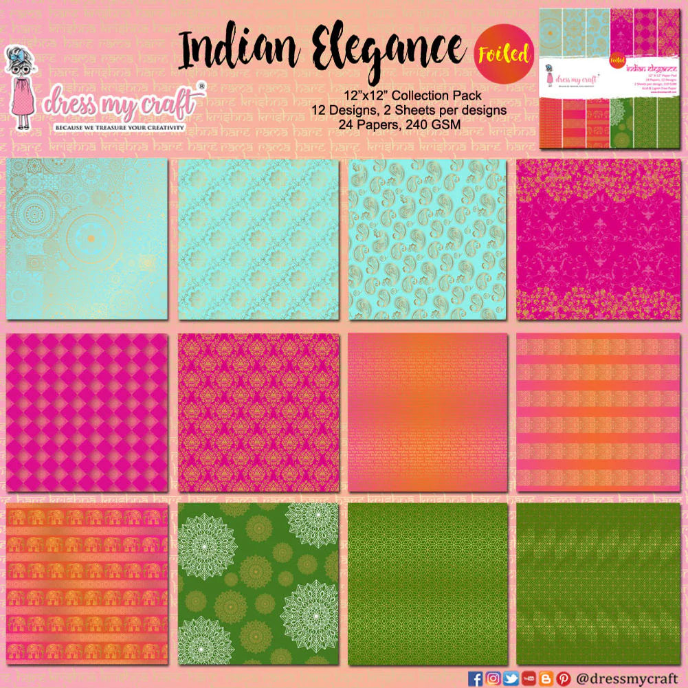 Indian Elegance - 12" X 12" Paper Pad