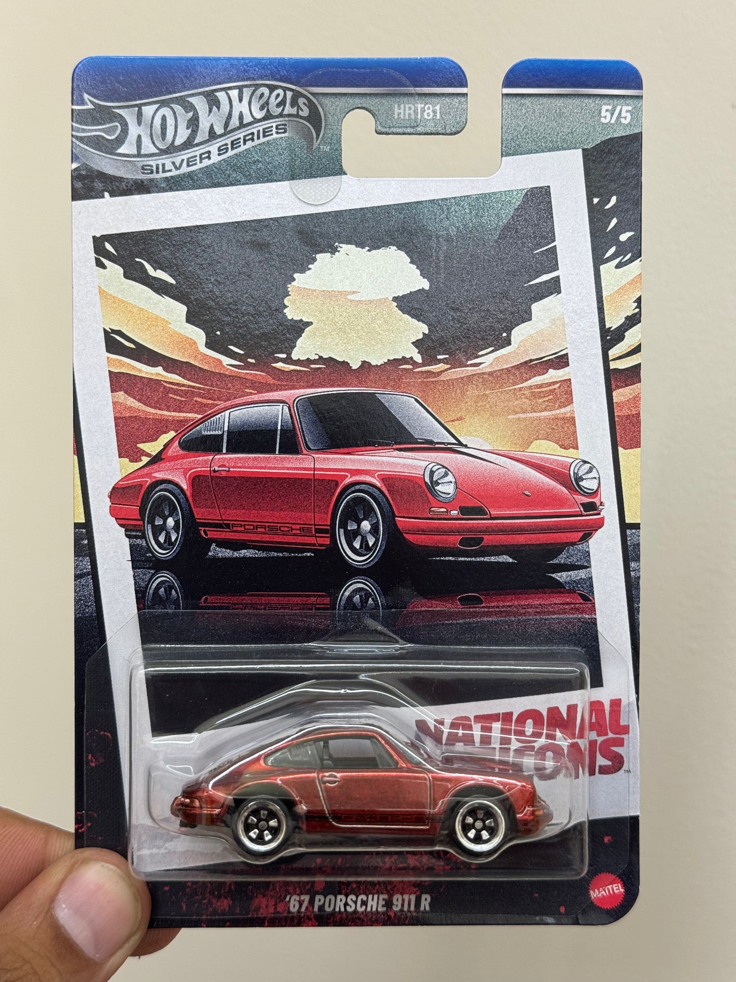 Hot Wheels Silver Series - 67 Porsche 911 R (Metallic)