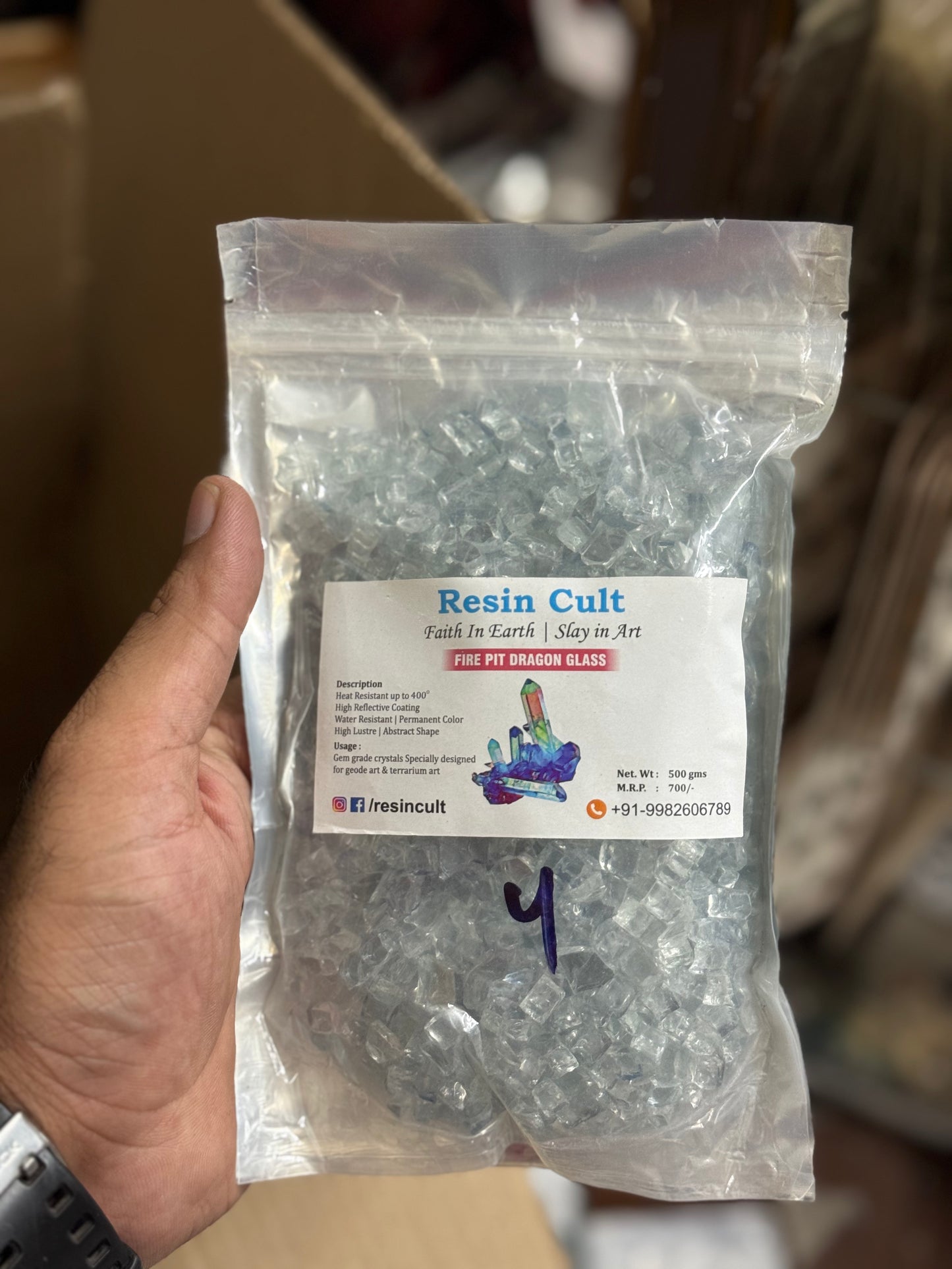 Fire Pit Stone 500gm - 4 no.