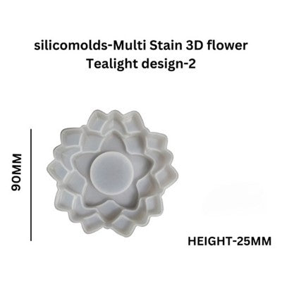 3d Flower Tealight Mould