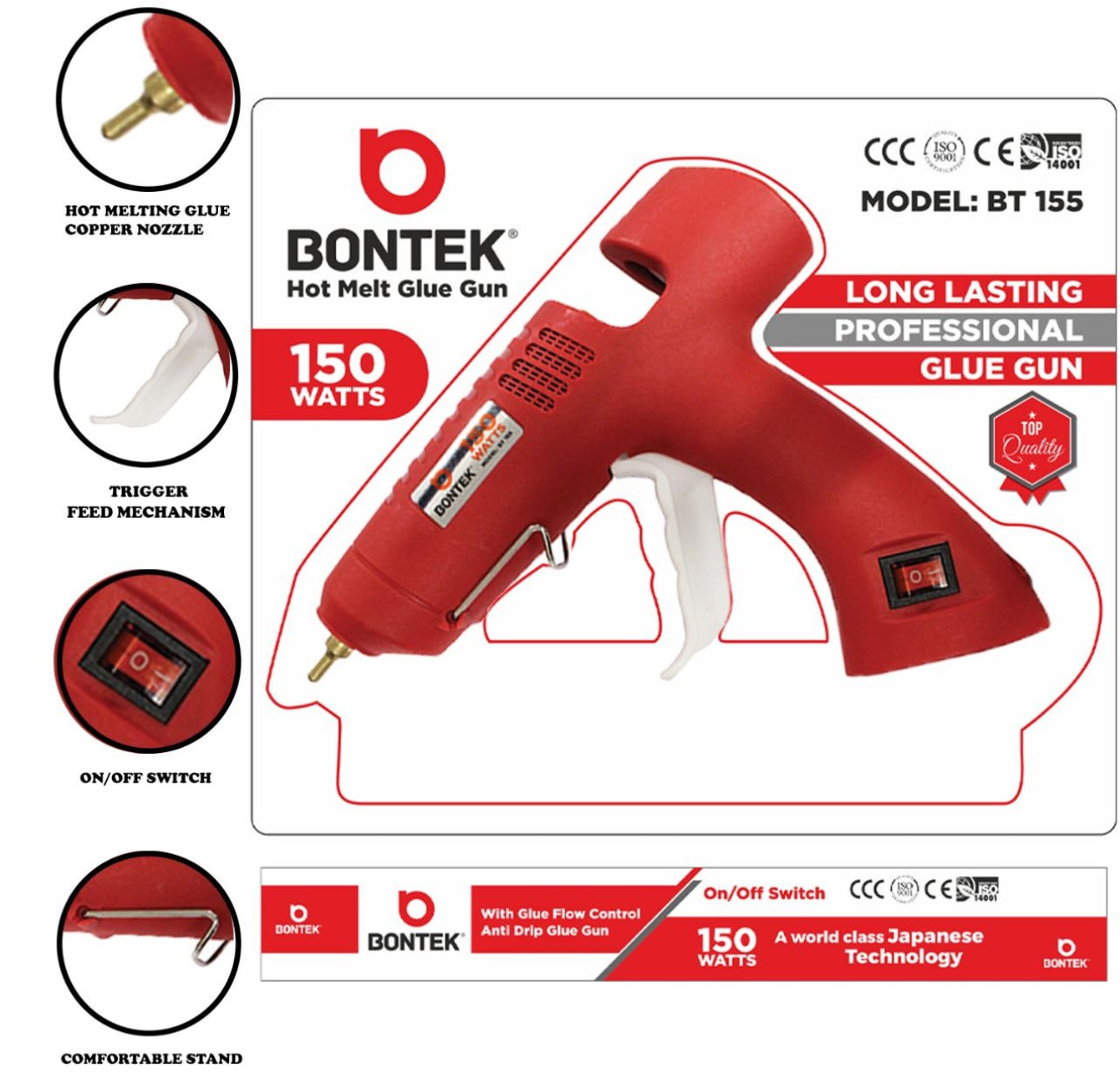 Bontek 150watts BT155 Glue Gun