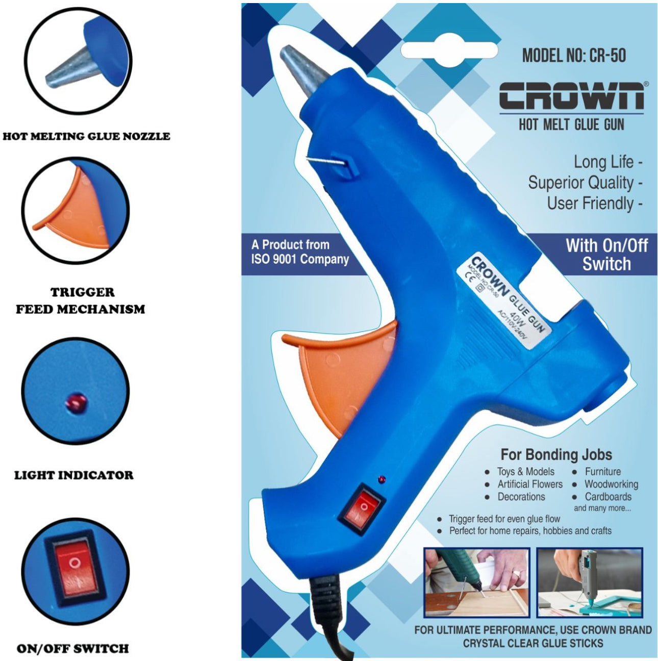 Crown 40W CR-50 Glue Gun