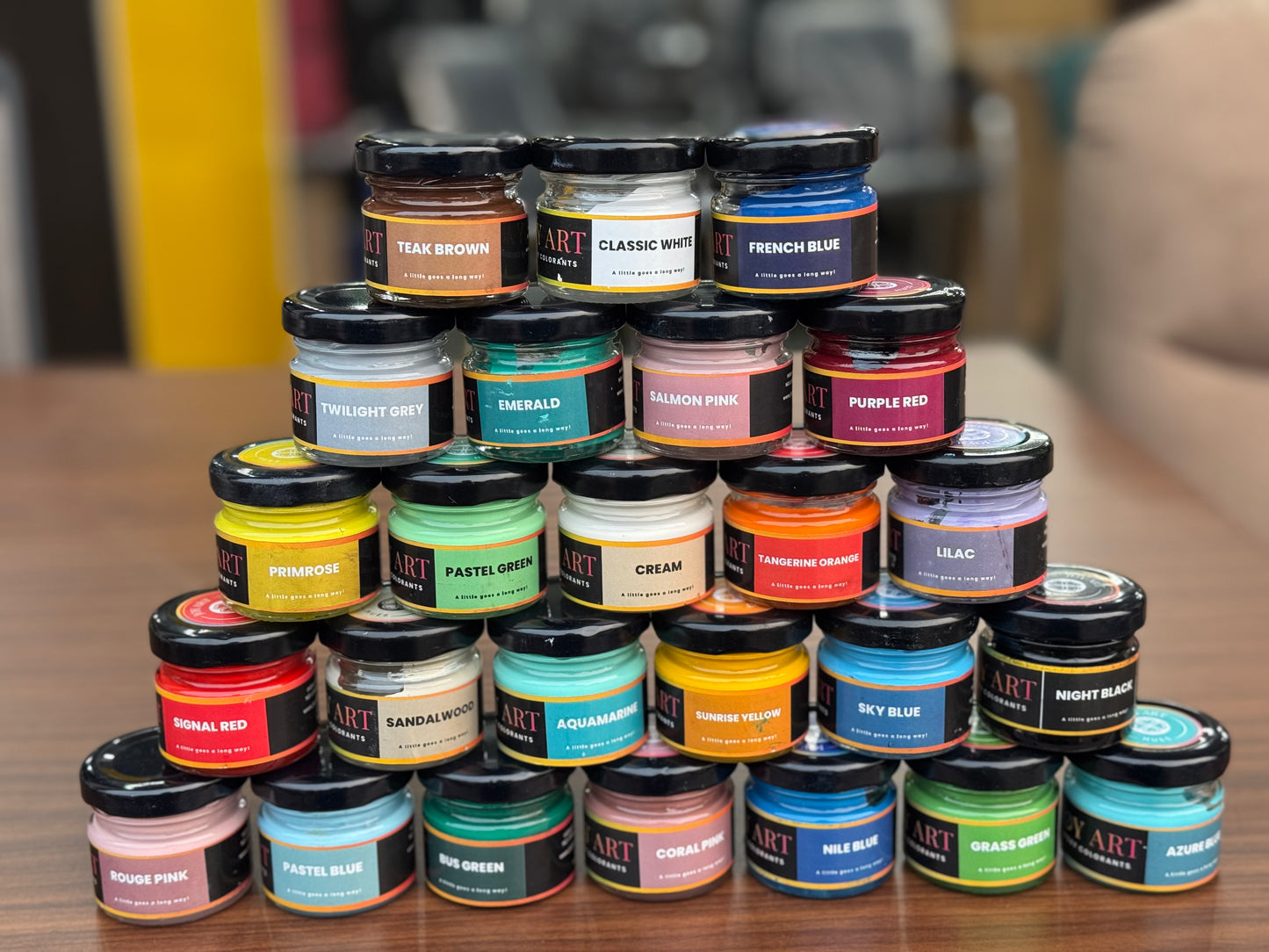 Joy Art Epoxy Colorants - Pack of 25 Opaque Pigments