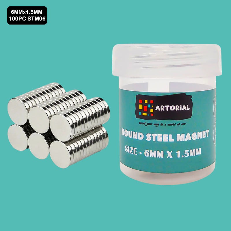 Steel Magnet 6x1.5mm - 100 pcs