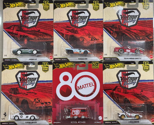 Hot Wheels - Premium Vintage Racing set of 6
