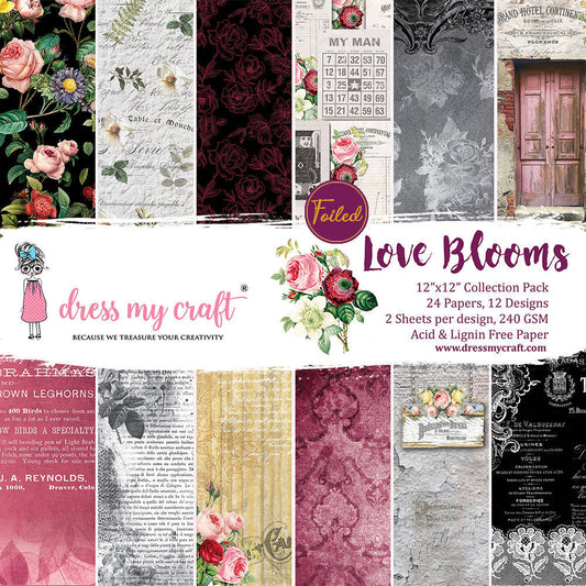 Love Blooms 12" X 12" Paper Pad