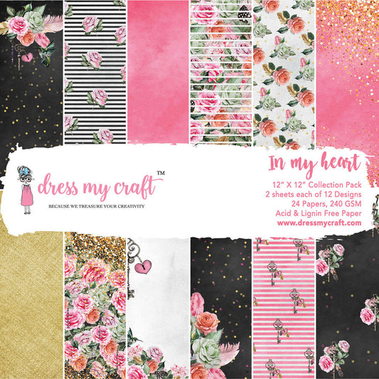 In My Heart - 12" X 12" Paper Pad