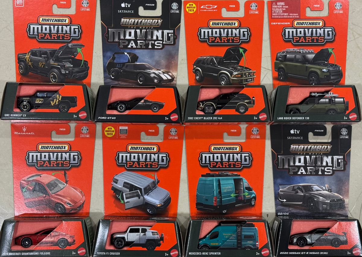 Matchbox - Moving Part set of 8 pcs (Sept 2026)