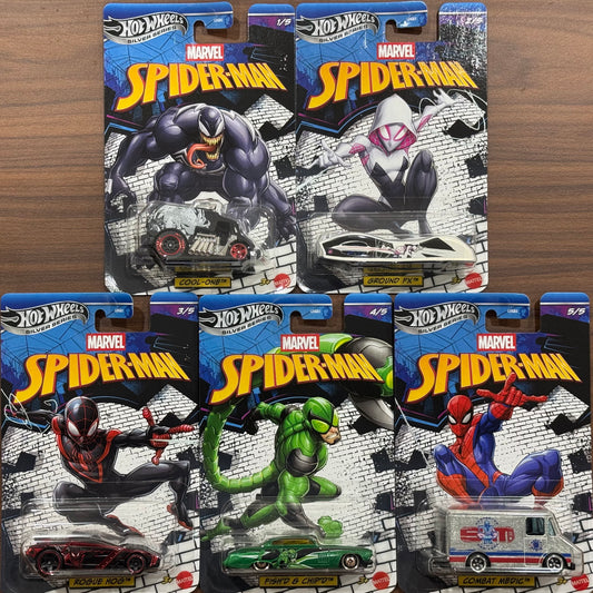 Hot Wheels - Spiderman Series ( set of 5)
