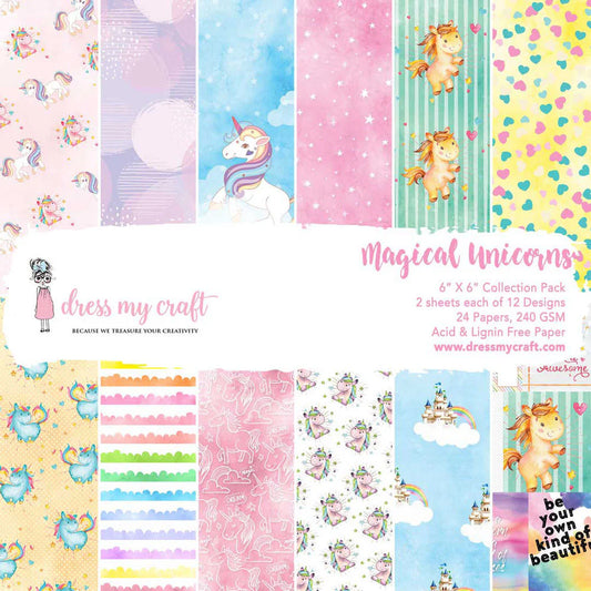 Magical Unicorn - 6" X 6" Paper Pad