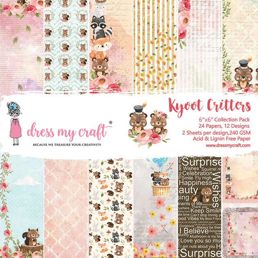 Kyoot Critters - 6" X 6" Paper Pad