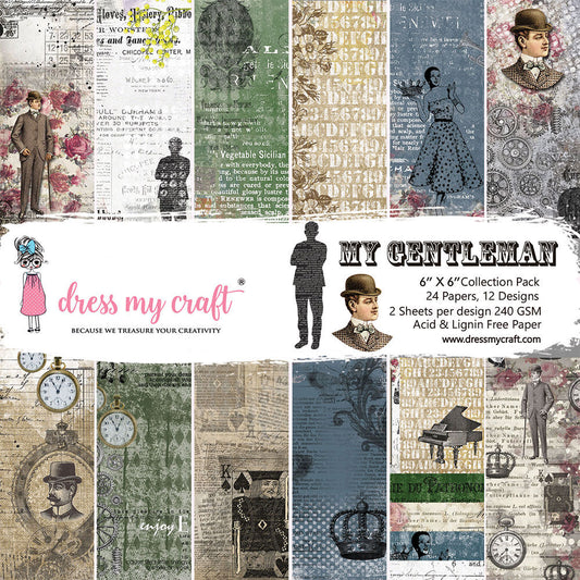 My Gentleman - 6" X 6" Paper Pad