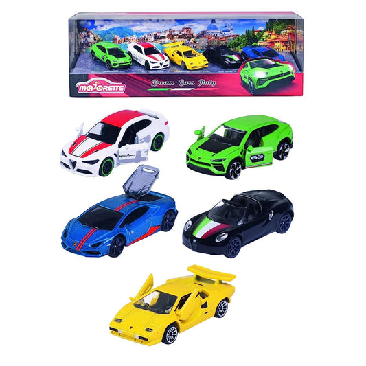 Majorette Dream Italian Vehicles Series 5 Car Gift Set