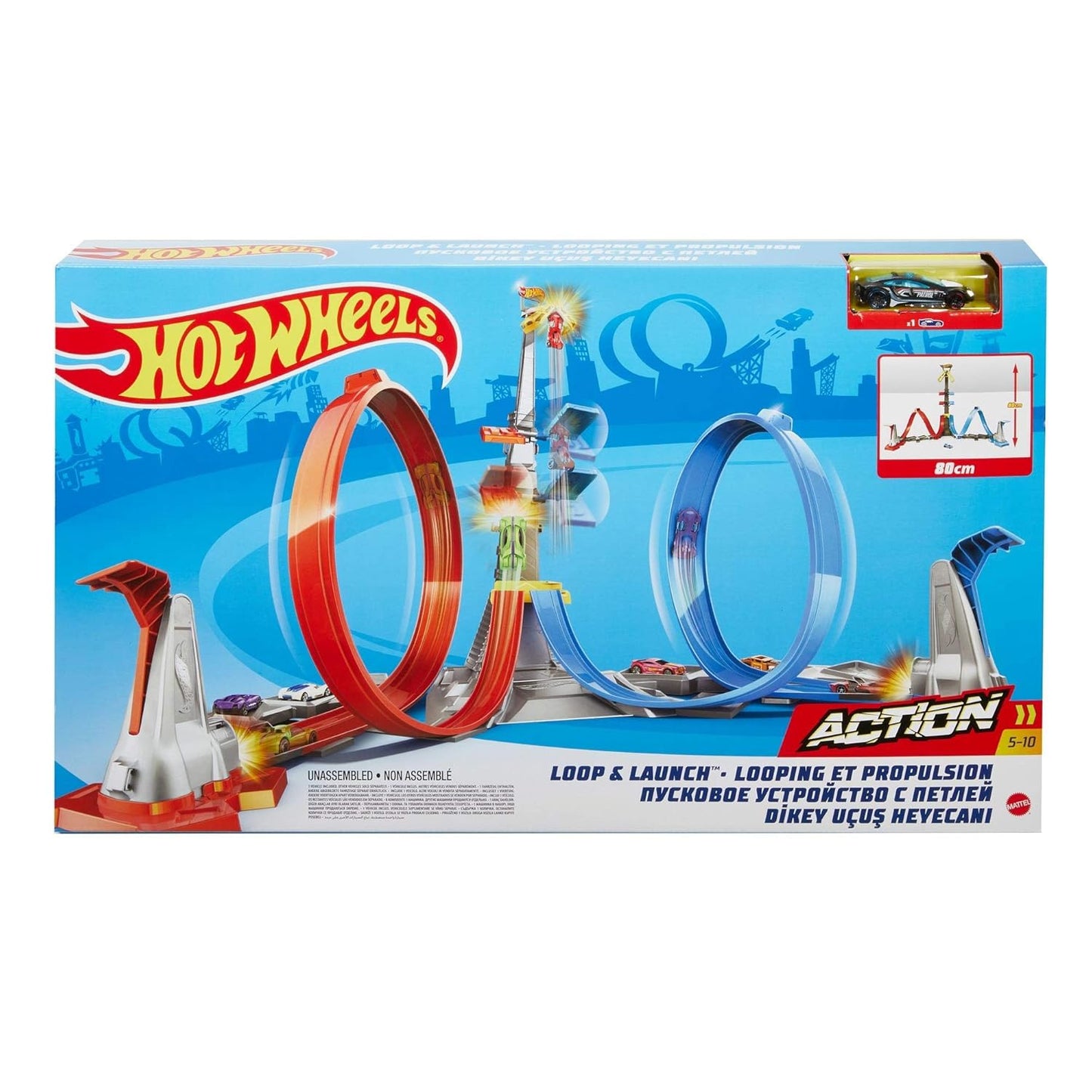 Hot Wheels Loop & Launch Track Set