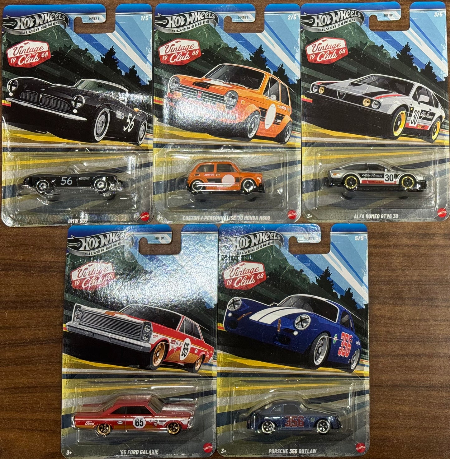 Hot Wheels - Silver Series Vintage Club ( Set of 5)