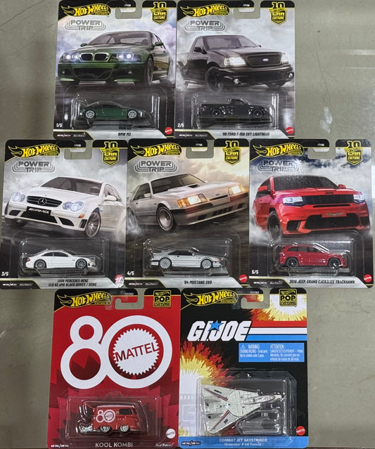 Hot Wheels - Premium Set of 7 Cars