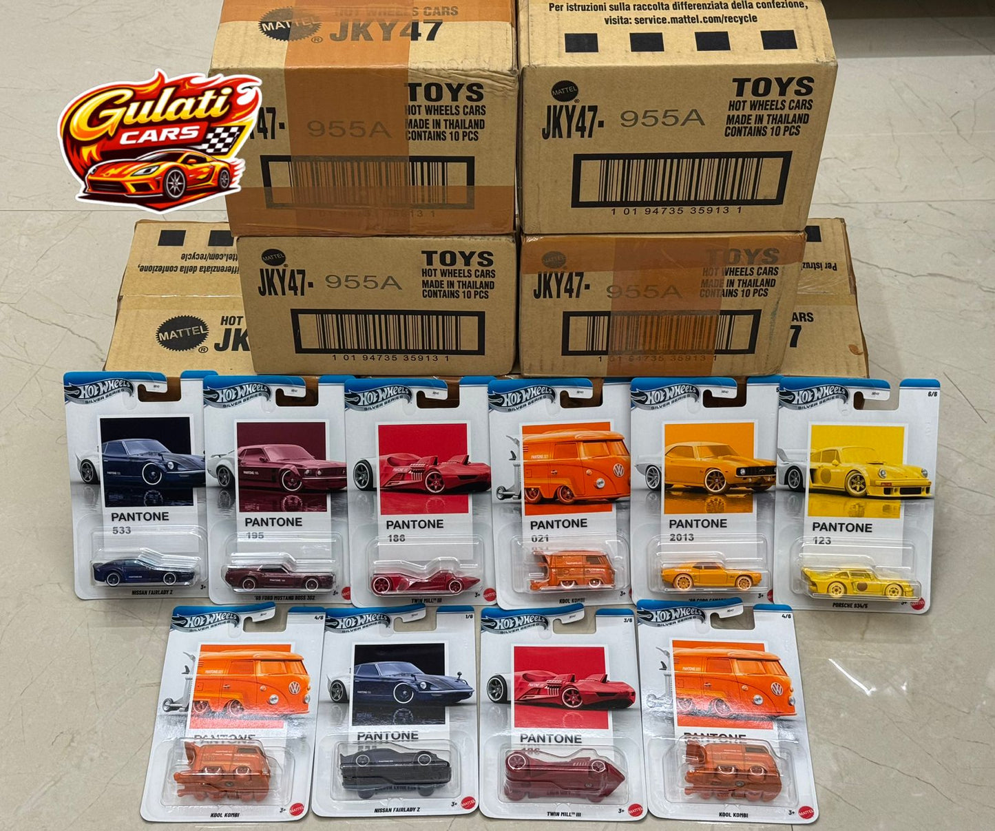 Hot Wheels - Pantone Silver Series ( Box of 10)