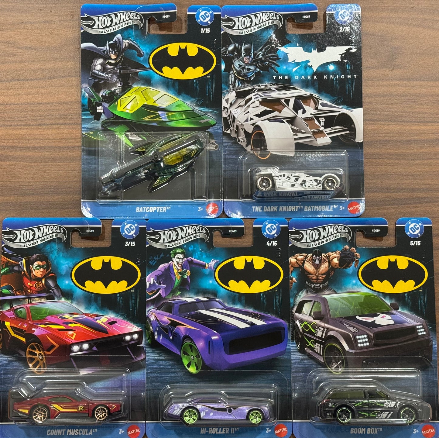 Hot Wheels - Batman Series ( set of 5)