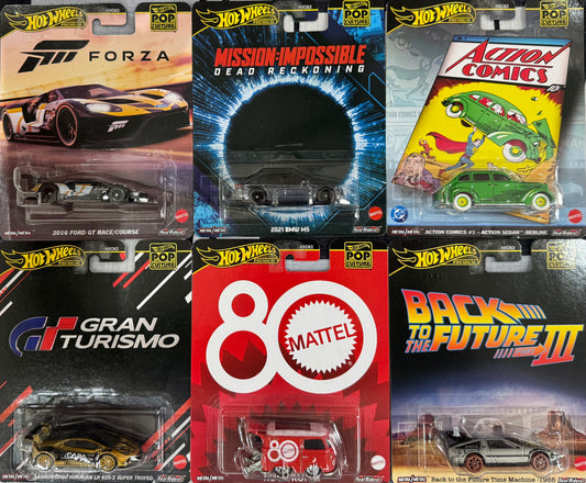 Hot Wheels - Pop Culture ( set of 6)
