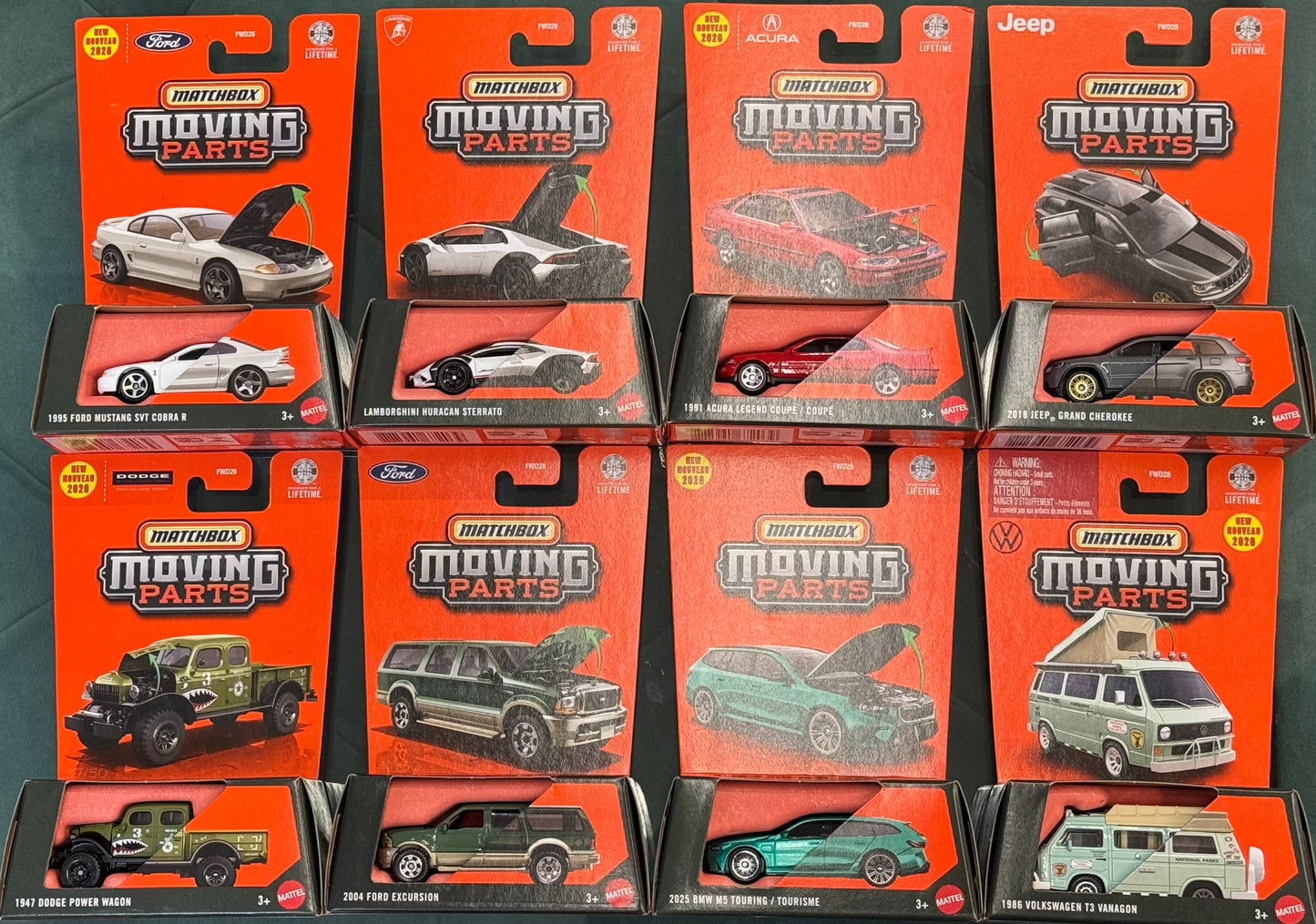 Matchbox - Moving Parts ( set of 8)