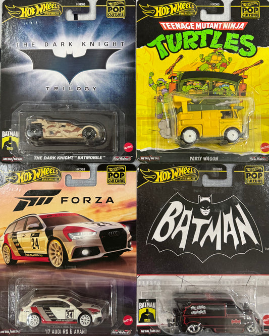 Hot Wheels - Pop Culture ( Set of 4)