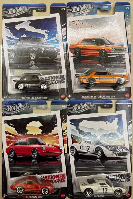 Hot Wheels Silver Series - Set of 4