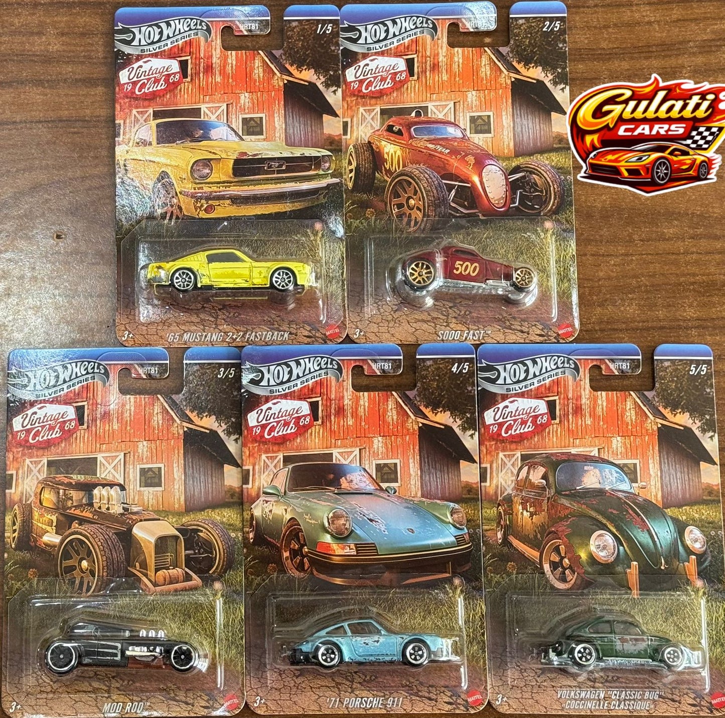 Hot Wheels - Vintage Club Series ( set of 5)