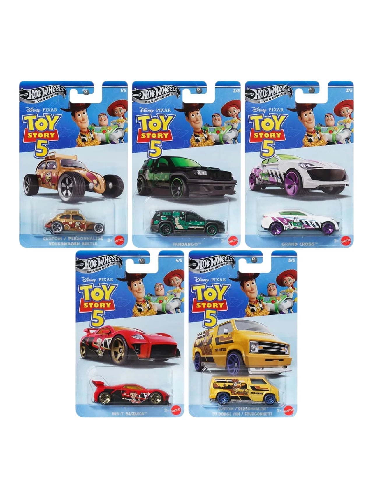 Hot Wheels - Toy Story ( set of 5)