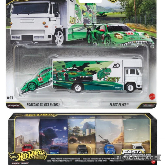 Hot Wheels - Rexy Team Transport with F&F Diorama
