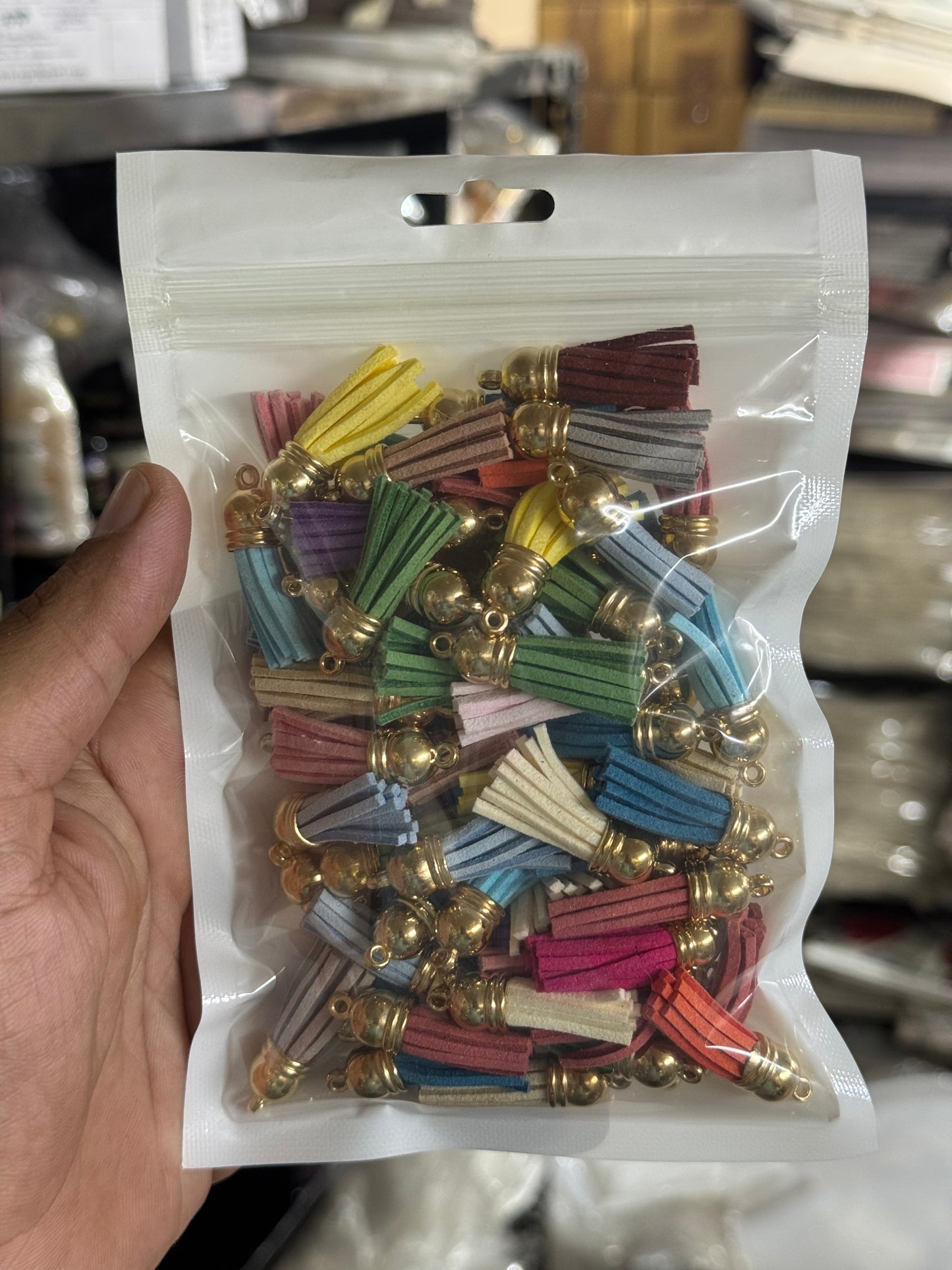 Leather tassels - pack of 50 pcs