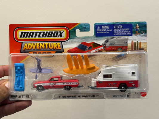 61 FORD RANCHERO MBX TRAVEL TRAILER || MBX SURFING ||