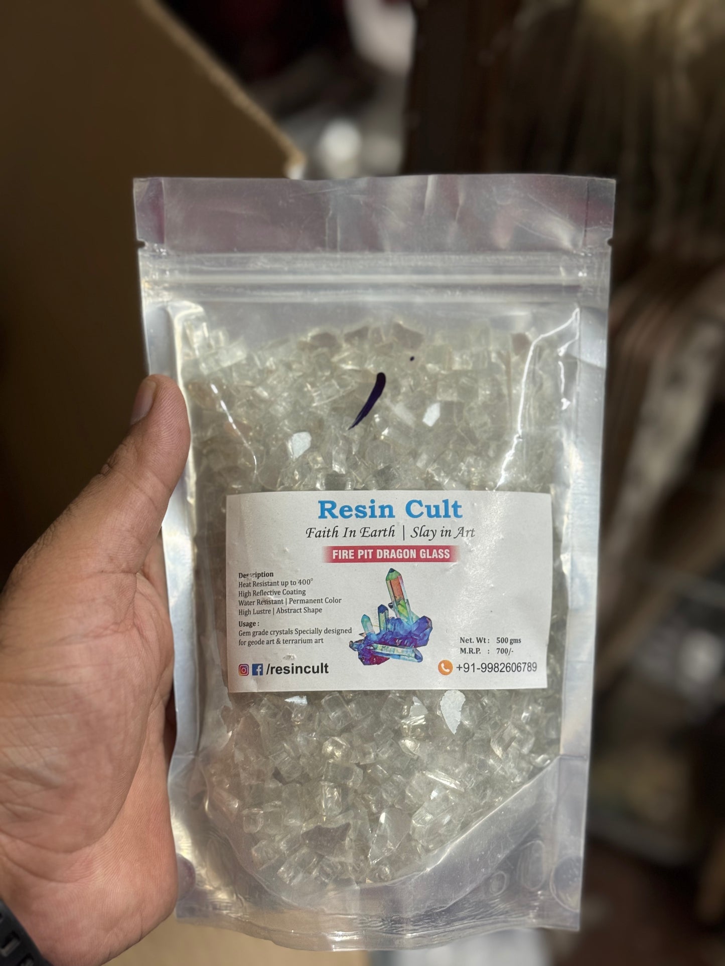 Fire Pit Stone 500gm - 1 no.