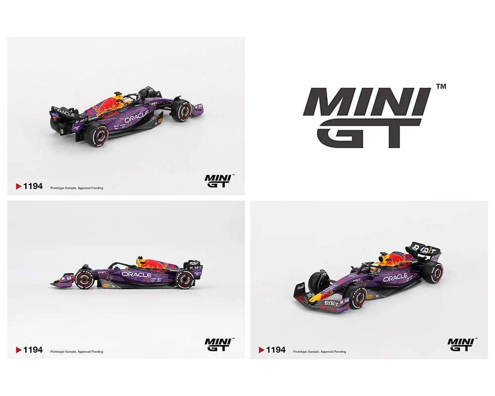 Mini GT Oracle Red Bull Racing RB19 #1 Max Verstappen 2023 F1 2023 Las Vegas GP Winner #1194